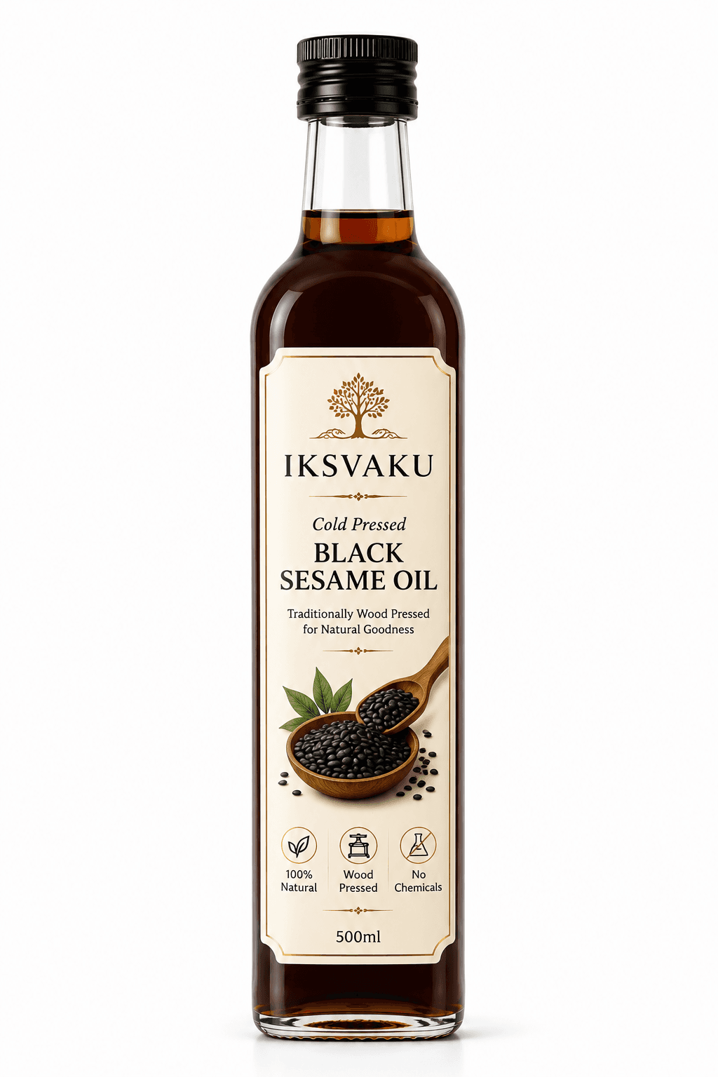 Cold Pressed Black Sesame Oil