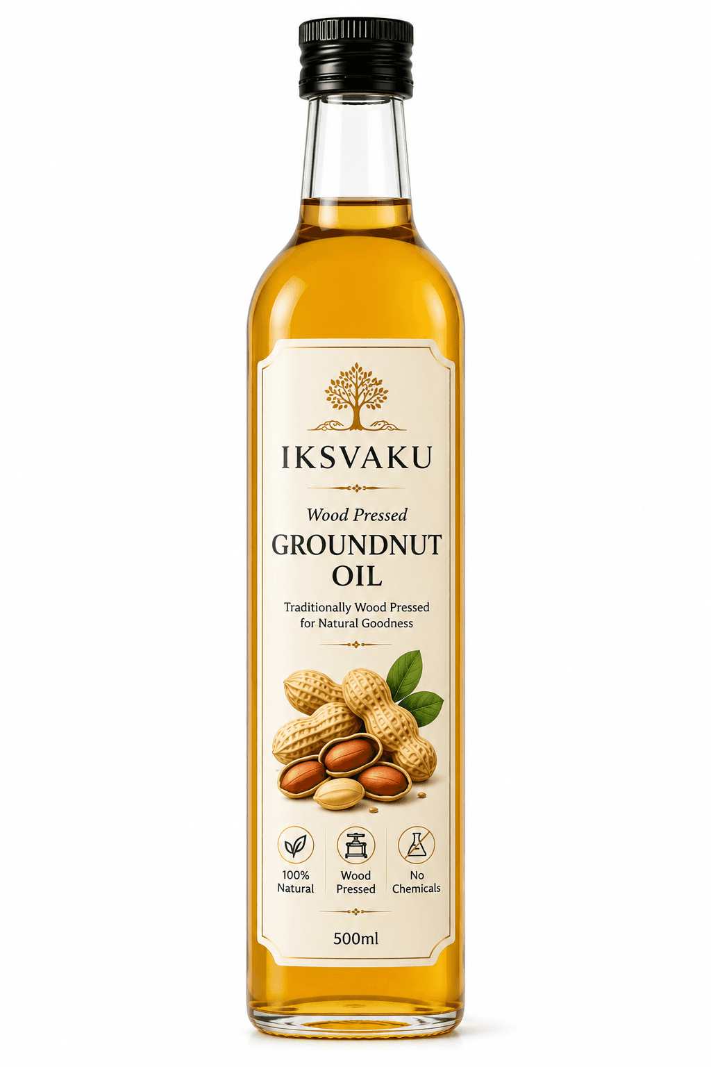 Wood Pressed Groundnut Oil